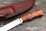 Нож &amp;quot;Глухарь&amp;quot;: сталь - Bohler М398; рукоять - карельская береза,формовочные ножны